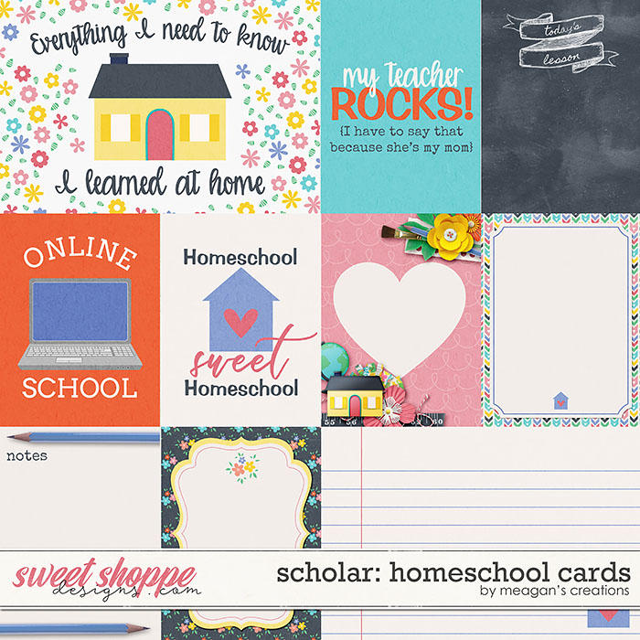 Scholar: Homeschool Cards by Meagan's Creations Scholar: Homeschool Cards by Meagan's Creations