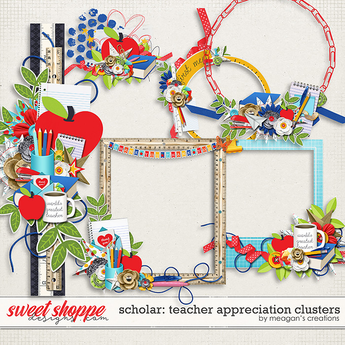 Scholar: Teacher Appreciation Clusters by Meagan's Creations