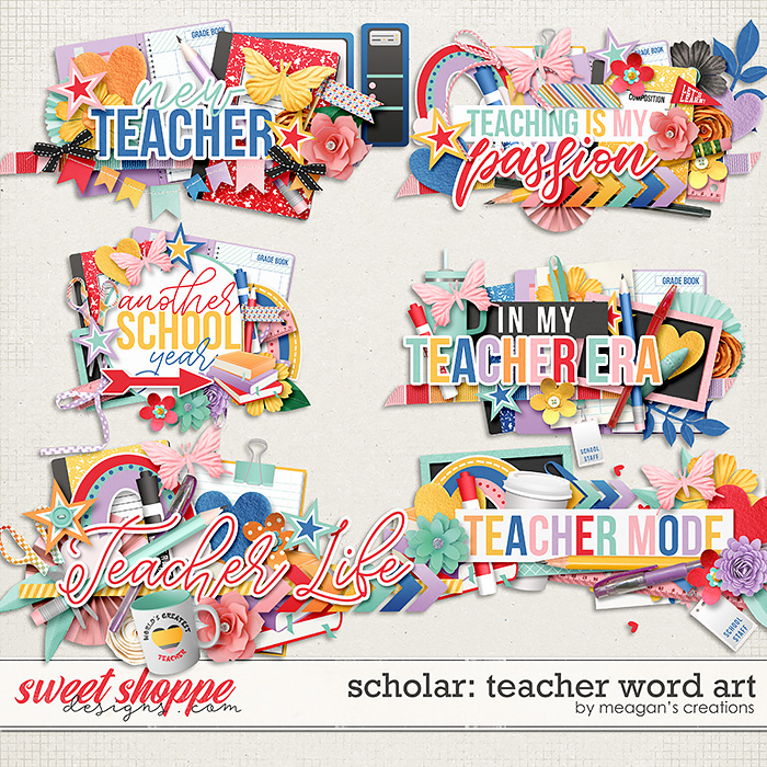 Scholar: Teacher Word Art by Meagan's Creations