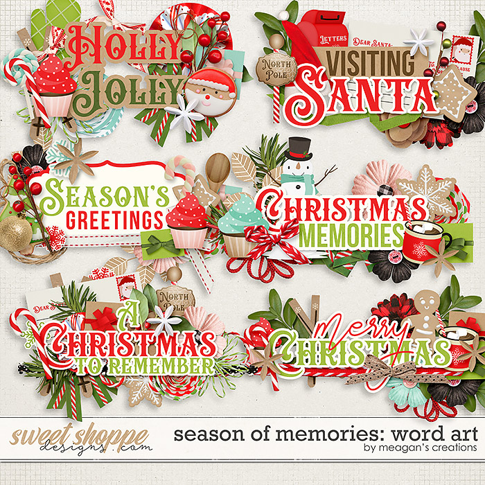 Season of Memories: Word Art by Meagan's Creations