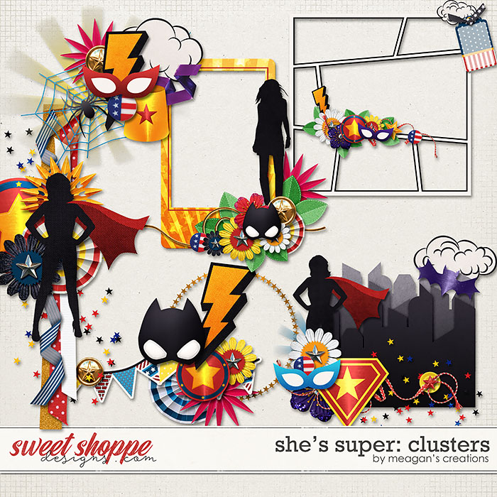 She's Super: Clusters by Meagan's Creations