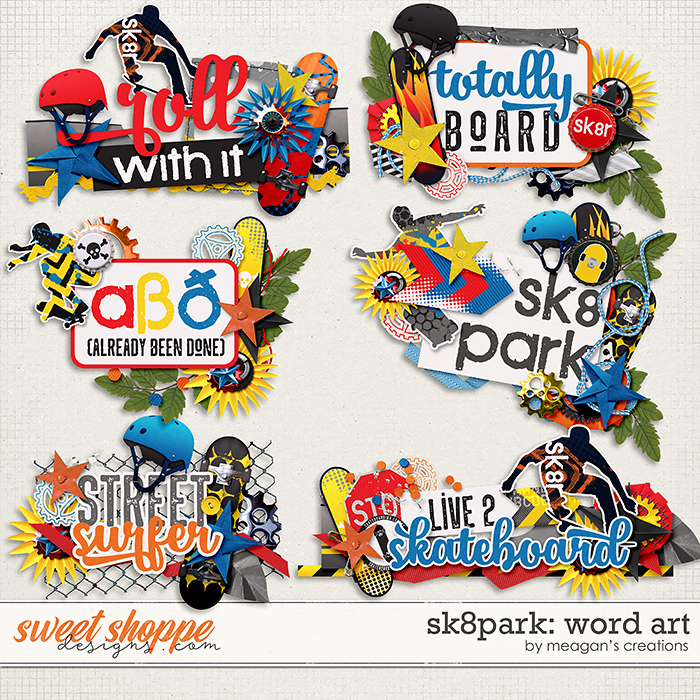 Sk8park: Word Art by Meagan's Creations