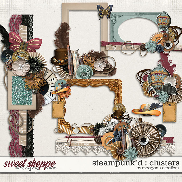 Steampunk'd : Clusters by Meagan's Creations