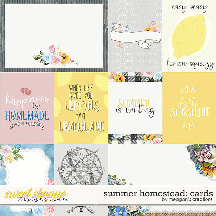 Summer Homestead: Cards by Meagan's Creations