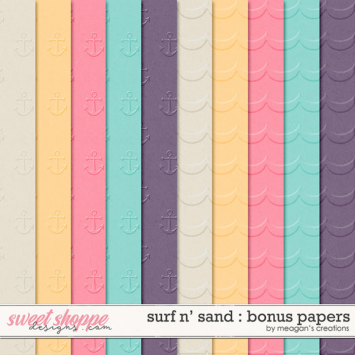 Surf N' Sand : Bonus Papers by Meagan's Creations Surf N' Sand : Bonus Papers by Meagan's Creations
