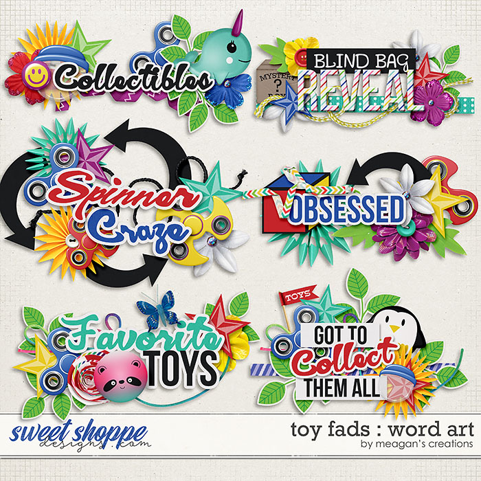 Toy Fads : Word Art by Meagan's Creations Toy Fads : Word Art by Meagan's Creations