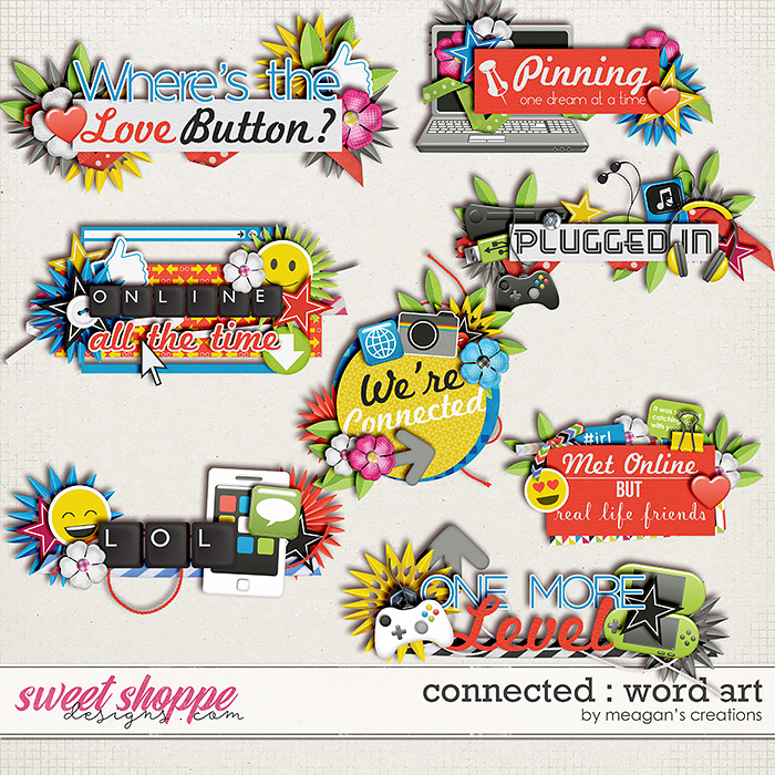 Connected : Word Art by Meagan's Creations Connected : Word Art by Meagan's Creations