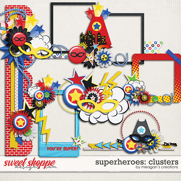 Superheroes: Clusters by Meagan's Creations Superheroes: Clusters by Meagan's Creations