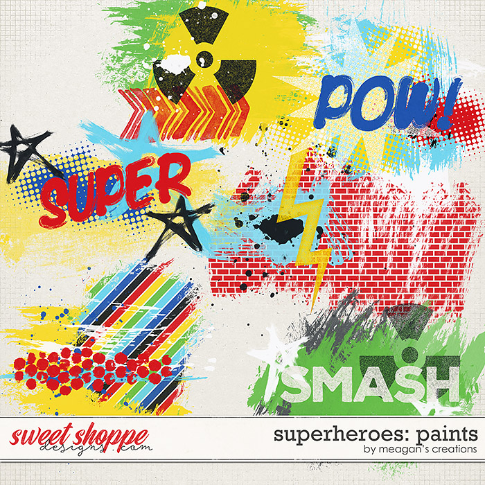 Superheroes: Paints by Meagan's Creations Superheroes: Paints by Meagan's Creations