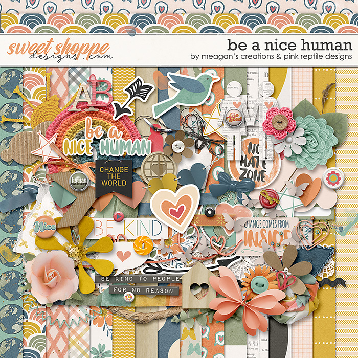 Be A Nice Human Kit by Meagan's Creations and Pink Reptile Designs
