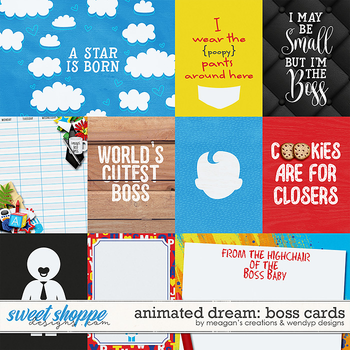 Animated Dream: Boss - Cards by Meagan's Creations & WendyP Designs