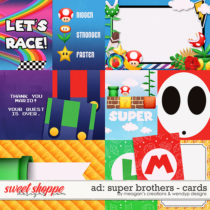 Animated Dream: Super Brothers Cards by Meagan's Creations and WendyP Designs Animated Dream: Super Brothers Cards by Meagan's Creations and WendyP Designs