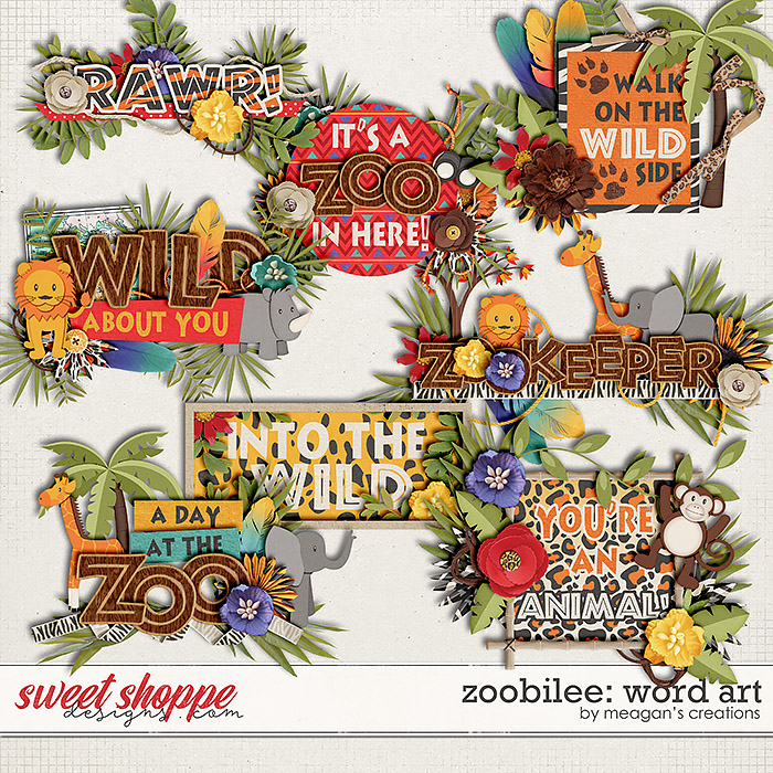 Zoobilee: Word Art By Meagan's Creations Zoobilee: Word Art By Meagan's Creations