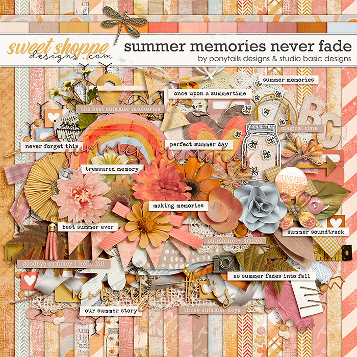 Summer Memories Never Fade Kit by Ponytails Designs & Studio Basic