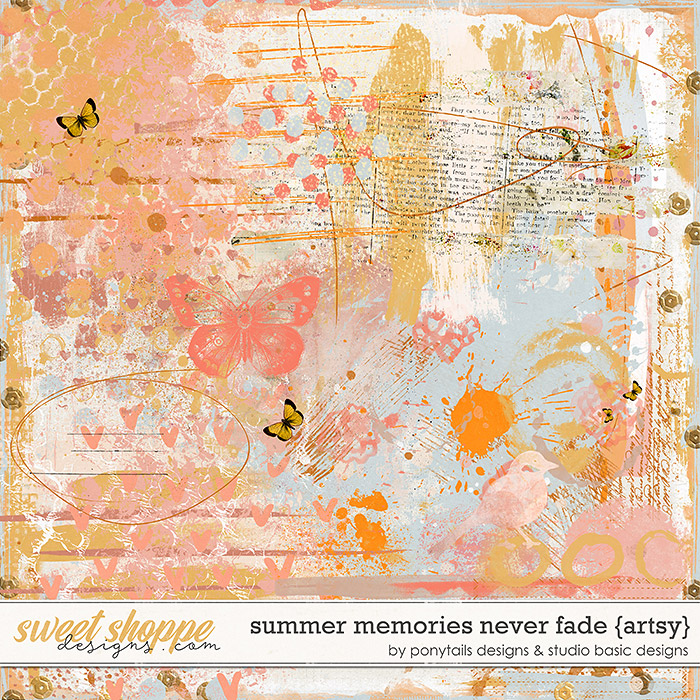 Summer Memories Never Fade Artsy by Ponytails Designs & Studio Basic