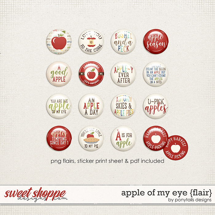 Apple of My Eye Flair by Ponytails