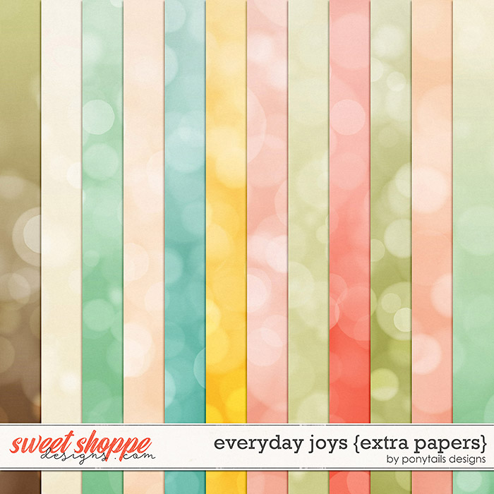 Everyday Joys Extra Papers by Ponytails