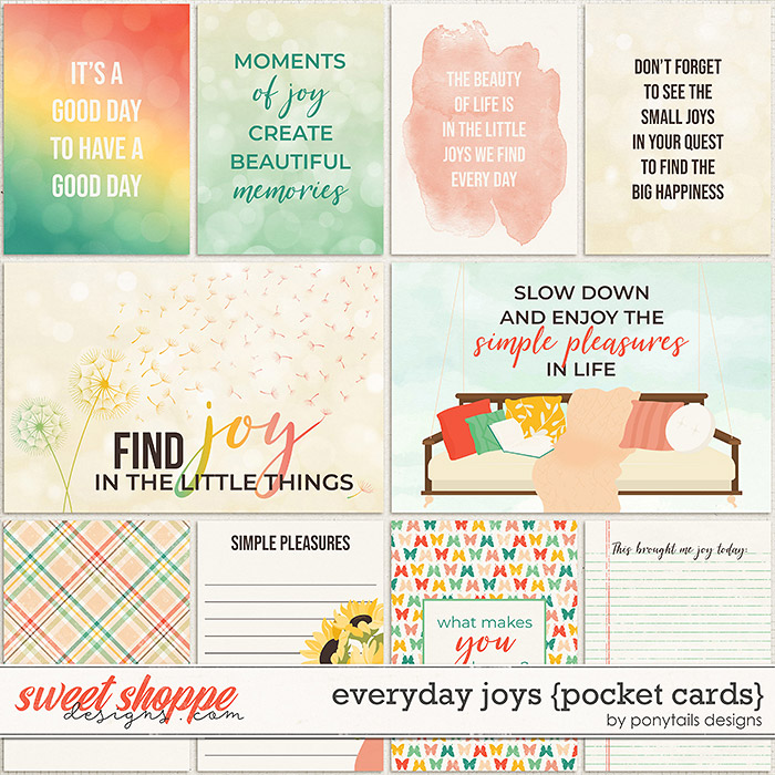 Everyday Joys Pocket Cards by Ponytails