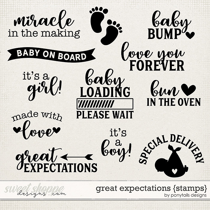 Great Expectations Stamps by Ponytails