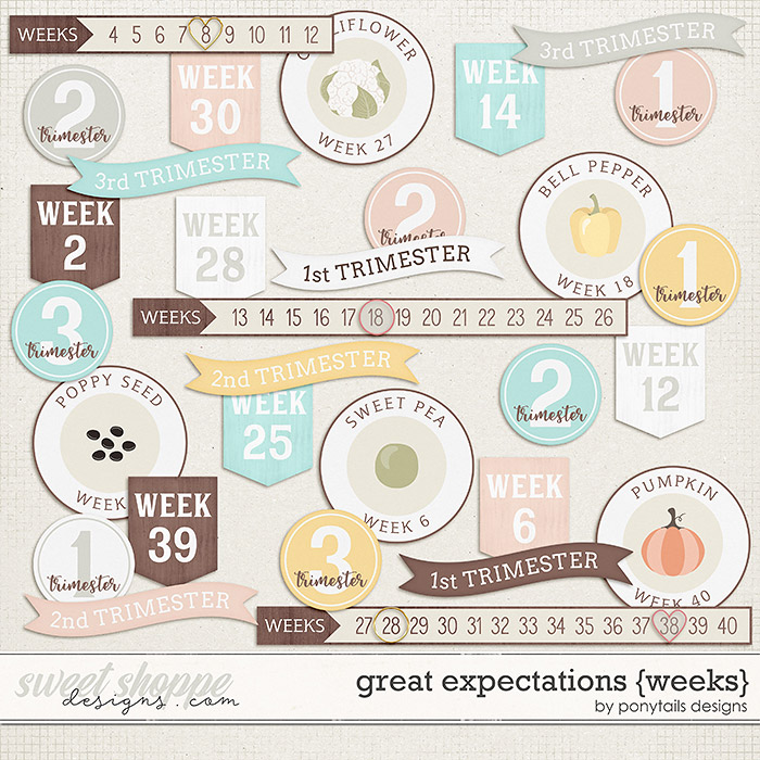 Great Expectations Weeks Markers by Ponytails