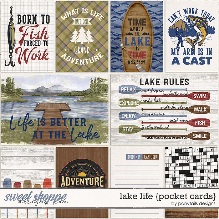 Lake Life Pocket Cards by Ponytails