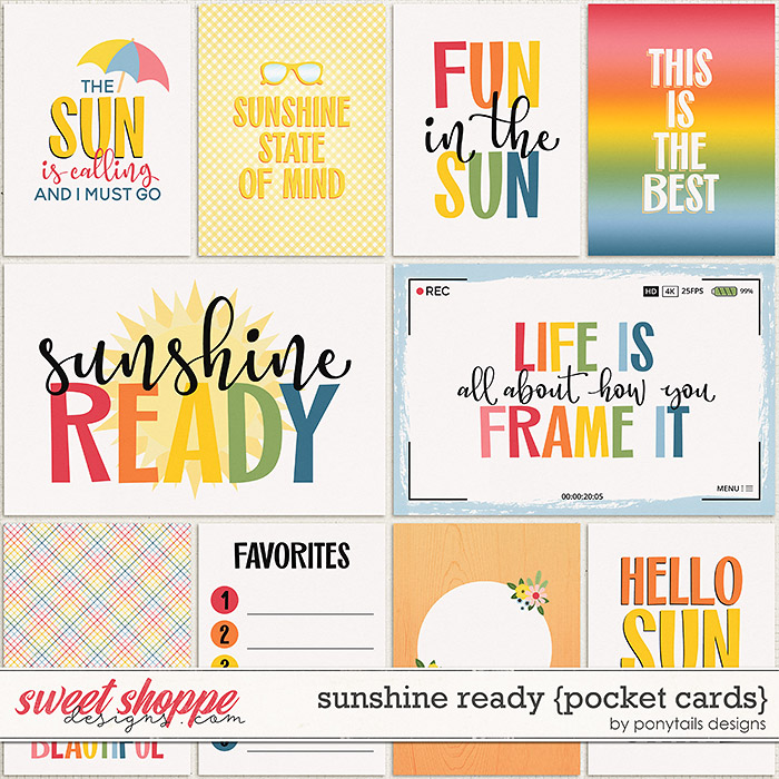 Sunshine Ready Pocket Cards by Ponytails