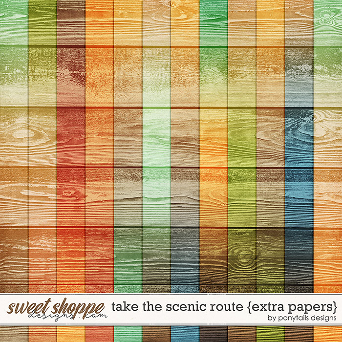 Take the Scenic Route Extra Papers by Ponytails