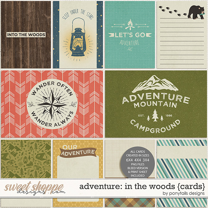 Adventure: In the Woods Pocket Cards by Ponytails