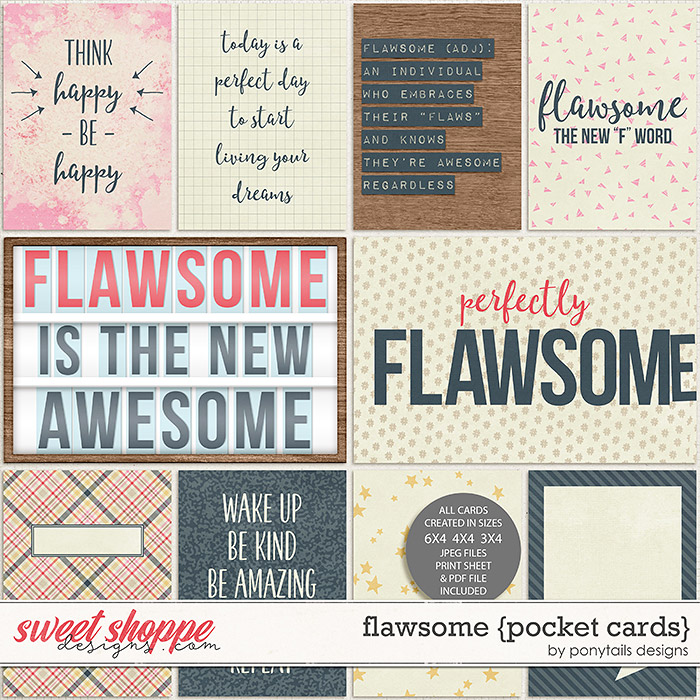 Flawsome Pocket Cards by Ponytails
