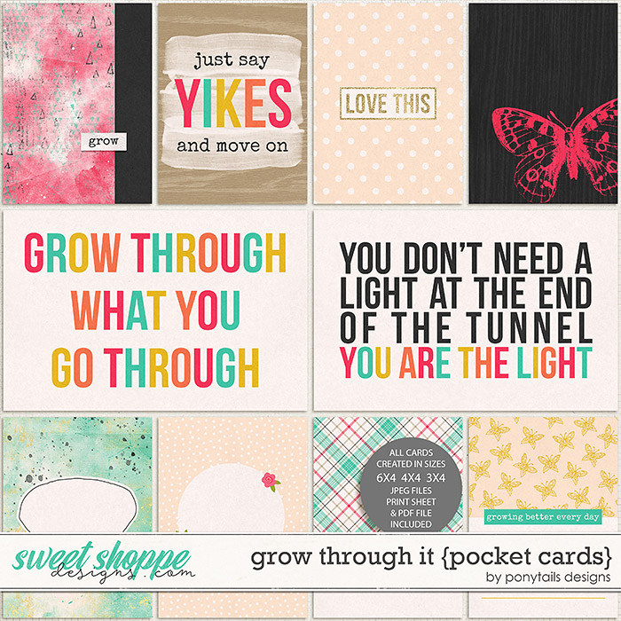 Grow Through It Pocket Cards by Ponytails