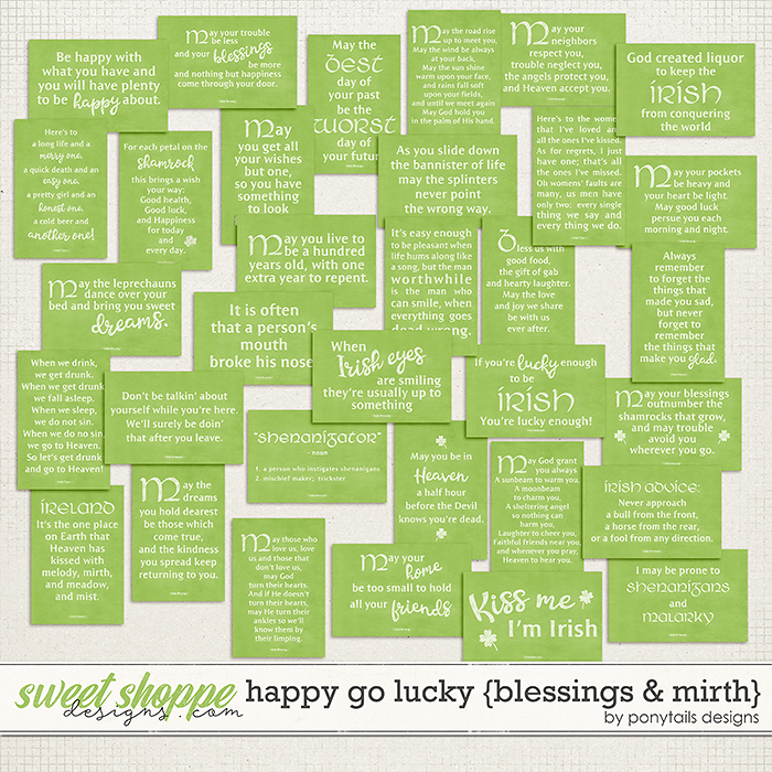 Happy Go Lucky Blessings & Mirth by Ponytails