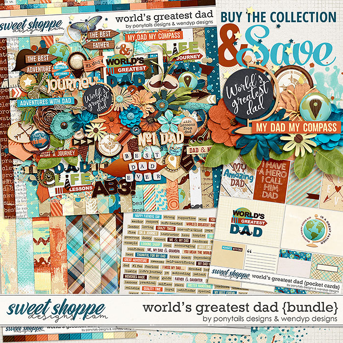 World's greatest dad - bundle by Ponytails Designs & WendyP Designs