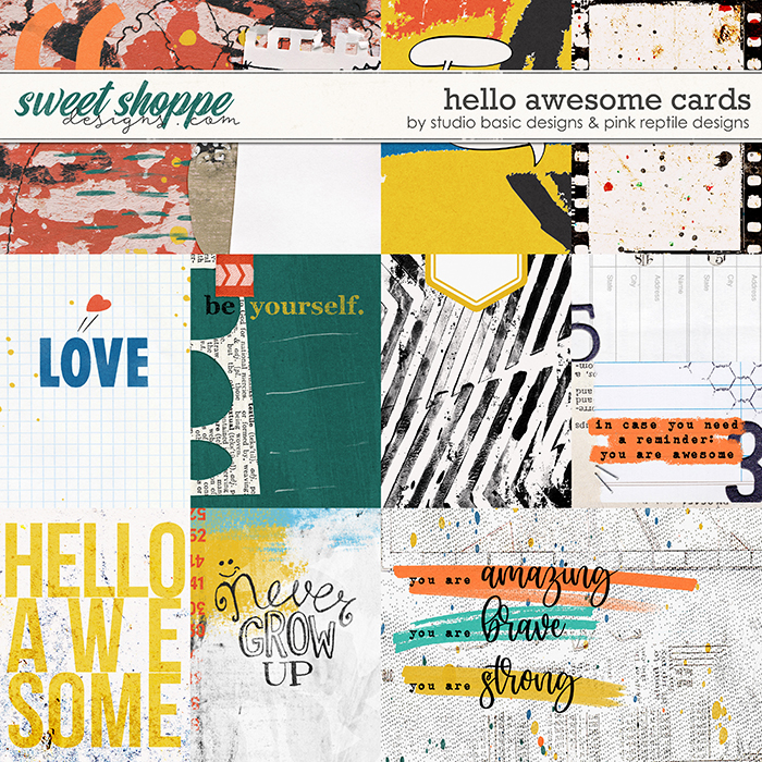 Hello Awesome Cards by Studio Basic & Pink Reptile Designs