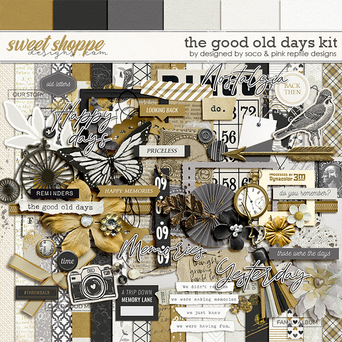 The Good Old Days Kit by Pink Reptile Designs and Designed by Soco