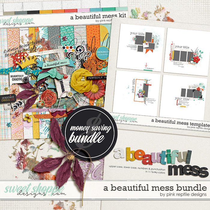 A Beautiful Mess Bundle by Pink Reptile Designs