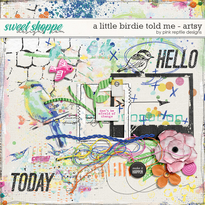 A Little Birdie Told Me Artsy by Pink Reptile Designs