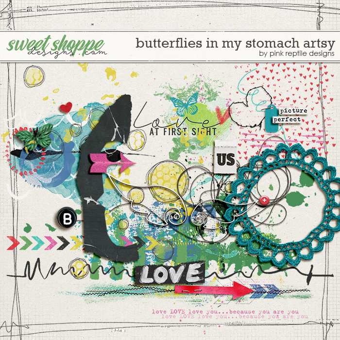 Butterflies in My Stomach Artsy by Pink Reptile Designs