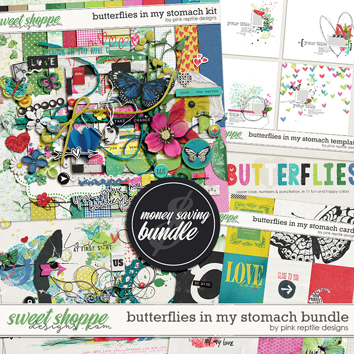 Butterflies in My Stomach Bundle by Pink Reptile Designs