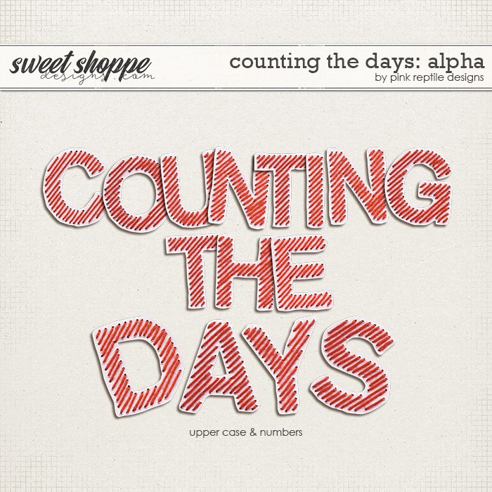 Counting The Days Alpha by Pink Reptile Designs