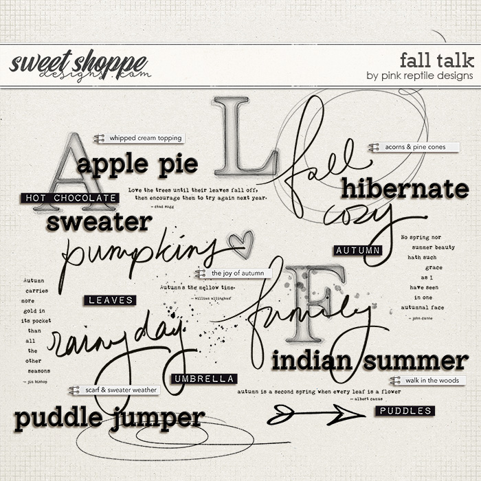 Fall Talk by Pink Reptile Designs