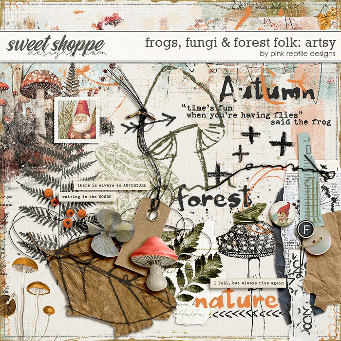 Frogs, Fungi & Forest Folk Artsy by Pink Reptile Designs