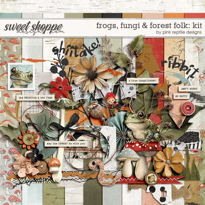 Frogs, Fungi & Forest Folk Kit by Pink Reptile Designs