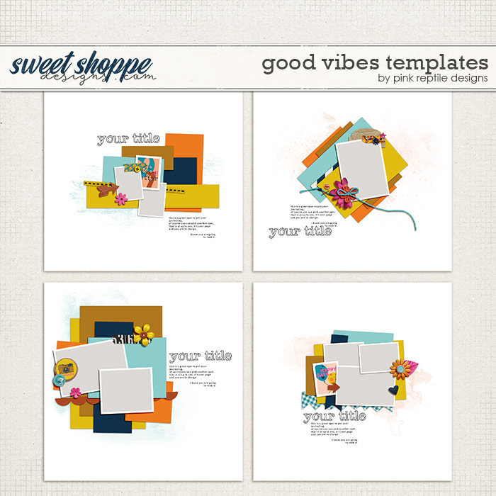 Good Vibes Templates by Pink Reptile Designs