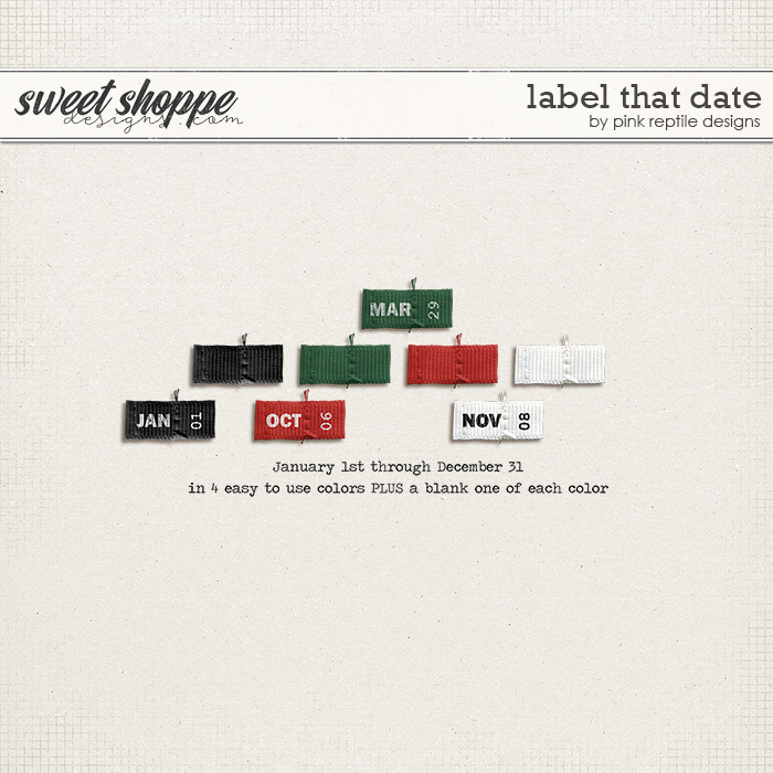 Label That Date by Pink Reptile Designs