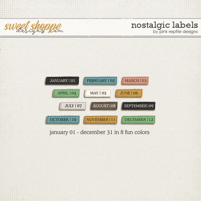 Nostalgic Labels by Pink Reptile Designs