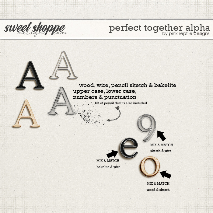 Perfect Together Alpha by Pink Reptile Designs
