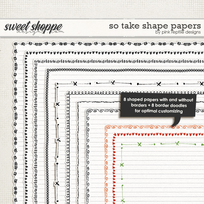 So Take Shape Papers by Pink Reptile Designs So Take Shape Papers by Pink Reptile Designs