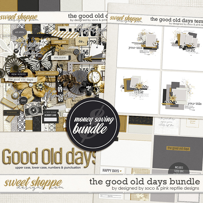 The Good Old Days Bundle by Pink Reptile Designs and Designed by Soco