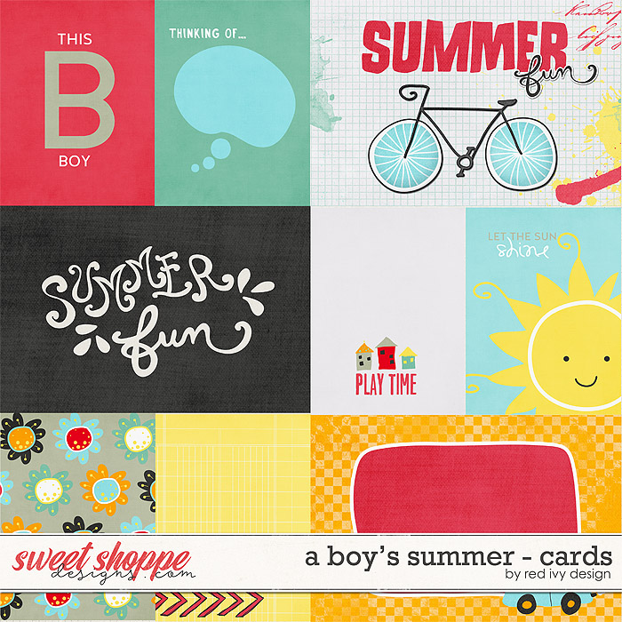 A Boy's Summer - Cards by Red Ivy Design A Boy's Summer - Cards by Red Ivy Design