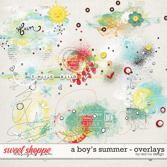 A Boy's Summer - Overlays by Red Ivy Design